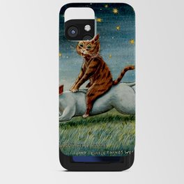 'If Only Big Things Were Little, and Little Things Were Big' by Louis Wain iPhone Card Case
