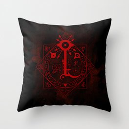 IS Symbol on Red Throw Pillow