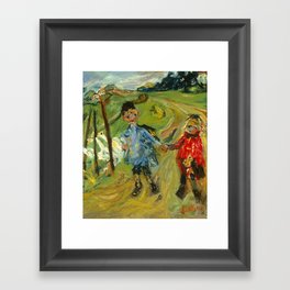Chaïm Soutine - Children and Geese 1934 Framed Art Print