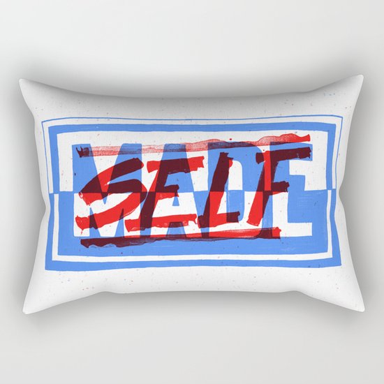 Self Made Rectangular Pillow