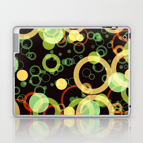 Retro Circles and Bubbles Laptop & iPad Skin