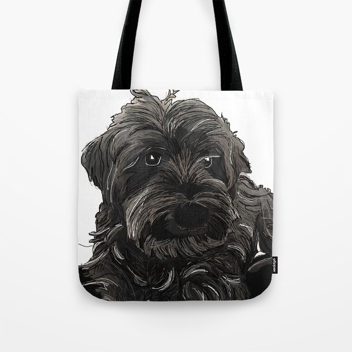 schnauzer tote bag