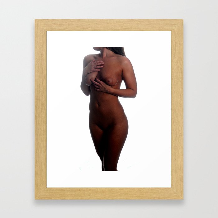 nude - Pensive Framed Art Print