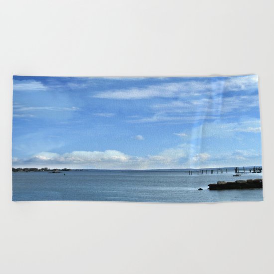On A Clear Day Beach Towel