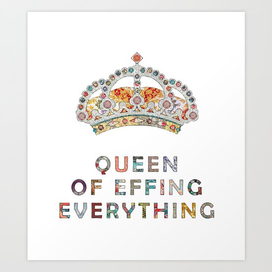 her daily motivation Art Print