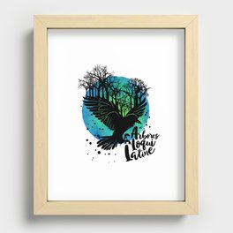 The Trees Speak Latin Recessed Framed Print