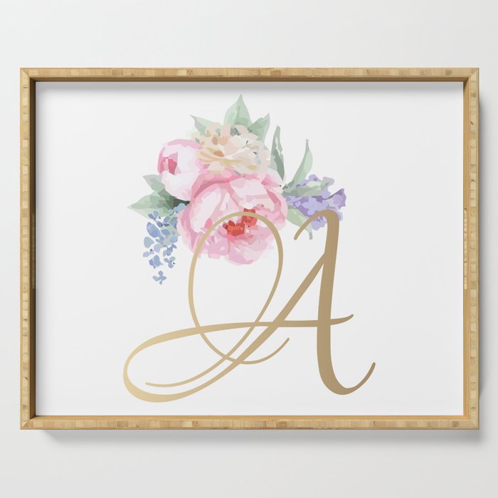 Letter A Serving Tray