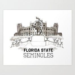 FSU Print *NEW Lettering* Art Print