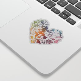 Mermaid Heart Sticker