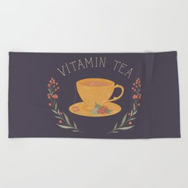 Vitamin Tea Beach Towel