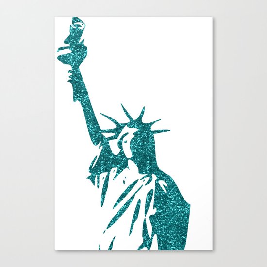 Statue of Glitter Canvas Print