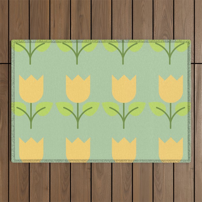 Spring - Yellow Flowers V.2 Outdoor Rug
