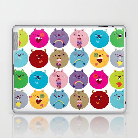 Cute bunnyballs Laptop & iPad Skin