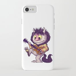 Wild Thing playing Guitar iPhone Case