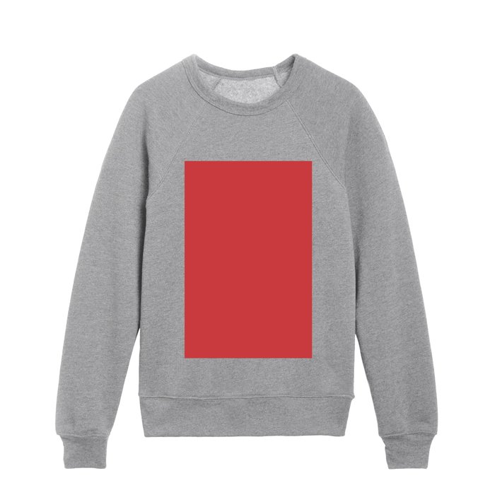 Bold Red Solid Color Pairs to Coloro Luscious Red 010-46-36 Key Color Trends for Spring Summer 2023 Kids Crewneck