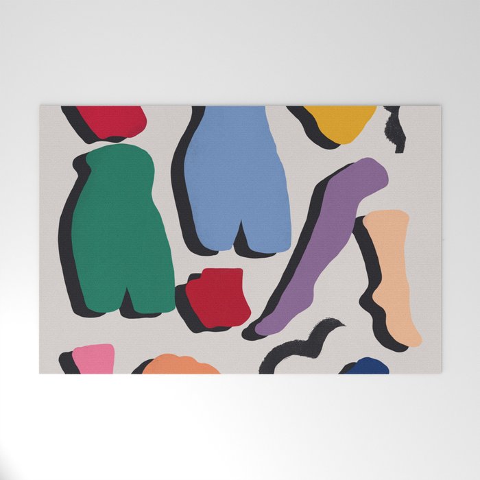 Mannequin cut out abstract Welcome Mat