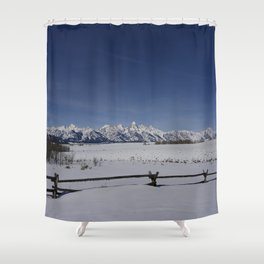 9671 - Grand Teton Range, Wyoming Shower Curtain