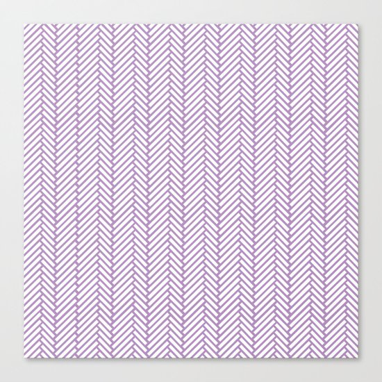 Herringbone Orchid Canvas Print