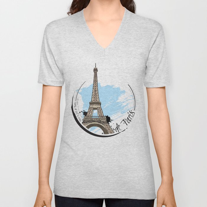 de Paris V Neck T Shirt