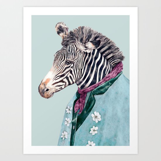 Zebra Art Print