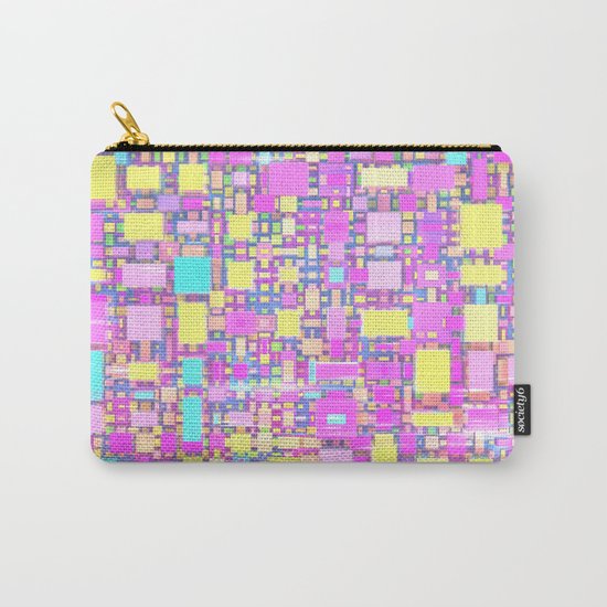 Wild Pastel Cubes Carry-All Pouch