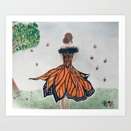 Monarch Queen Art Print