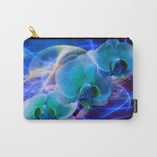 Prismatic Orchid Swirl Carry-All Pouch