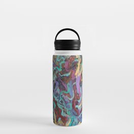 Abstract Color Blues Music Sounds Water Bottle