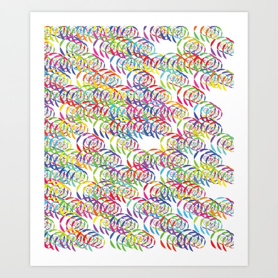 Candy Spirals Art Print