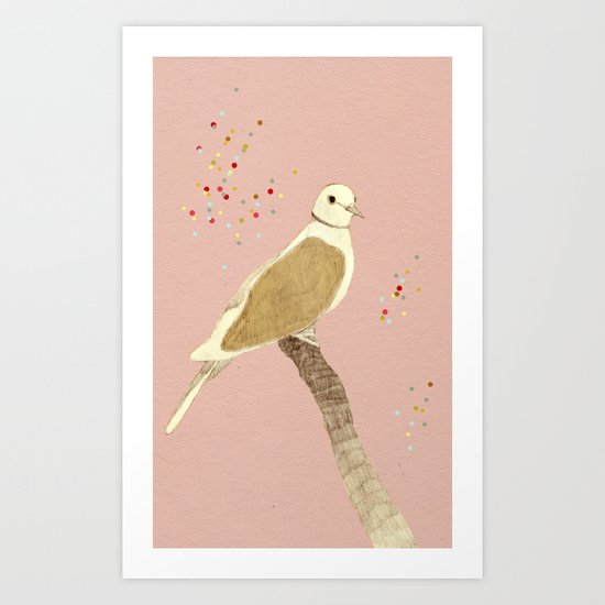 Streptopelia decaocto Art Print