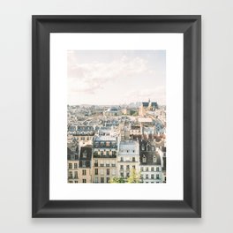 Parisian rooftops on film | Paris city views | Fine Art Travel Photography Framed Art Print