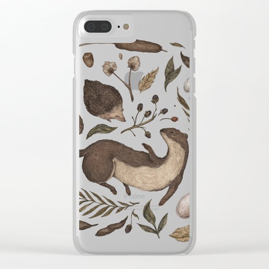 Weasel and Hedgehog Clear iPhone Case