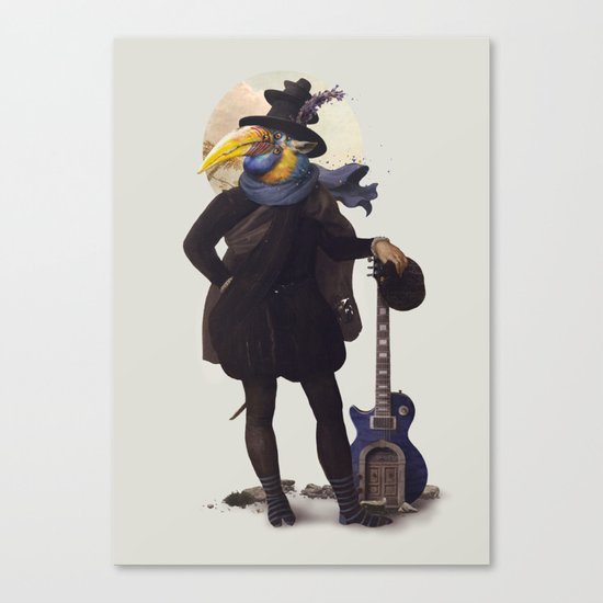 Bird of the street Canvas Print