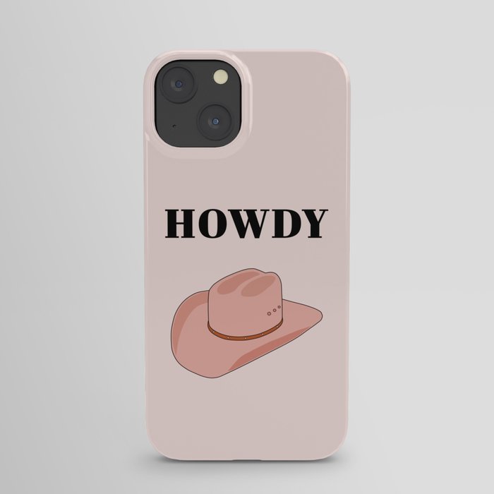Howdy - Cowboy Hat Peach iPhone Case
