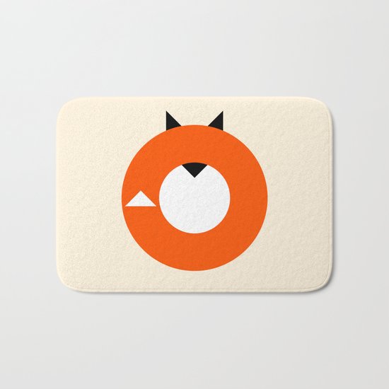 A Most Minimalist Fox Bath Mat