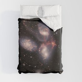 Nasa and esa picture 65 : Stephan’s Quintet by James Webb telescope Duvet Cover