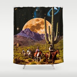 Space Cowboys Shower Curtain