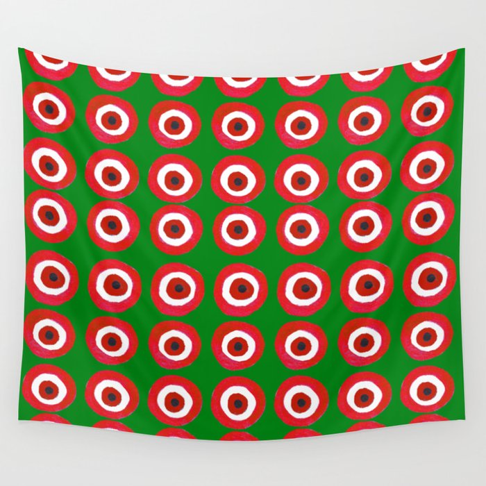 Christmas Evil Eye Wall Tapestry