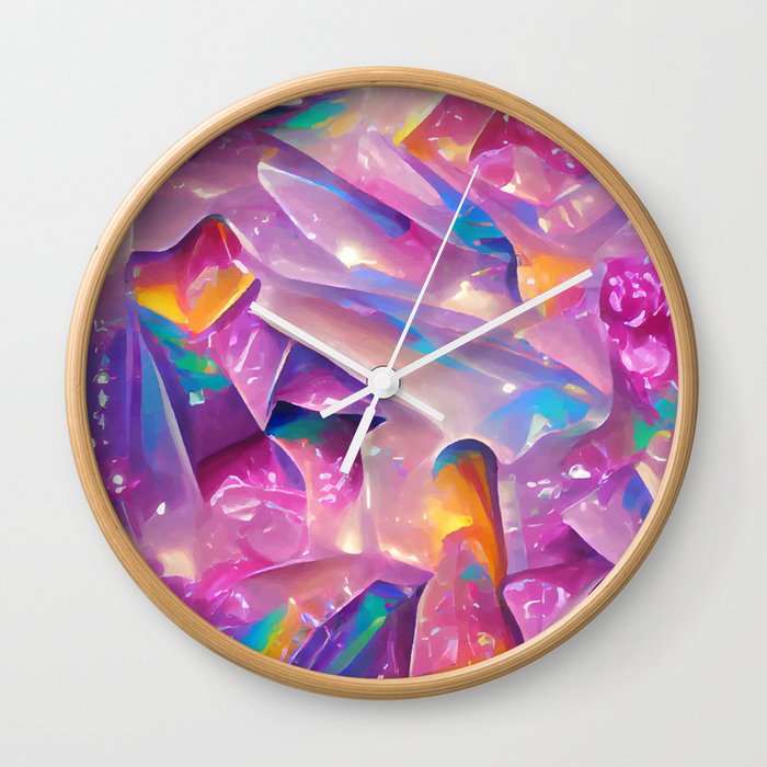 Crystals Wall Clock