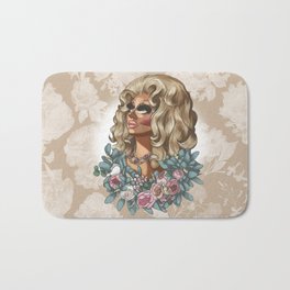 The Rodney Dangerfield of Drag Bath Mat | Drawing, Graphicdesign, Floral, Trixie, Pattern, Gay, Dragrace, Drag, Dragqueen, Trixiemattel 