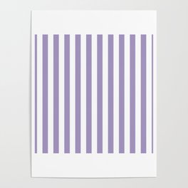 Lavender Small Even Stripes Poster