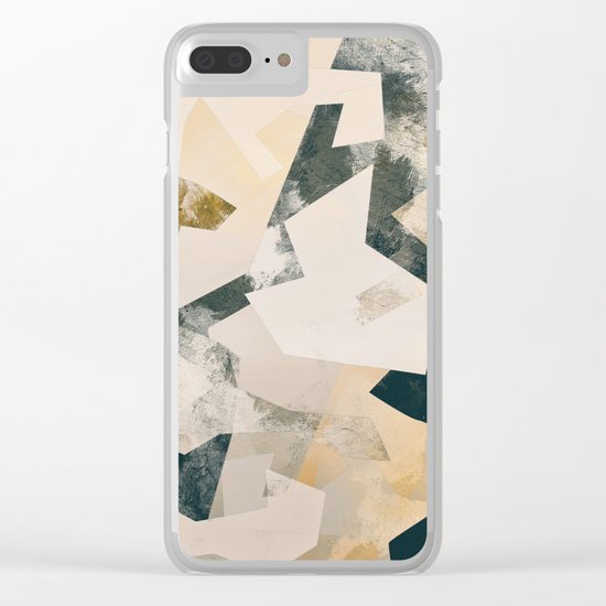 Camouflage L Clear iPhone Case
