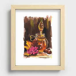 Autumn honey & chestnuts Recessed Framed Print