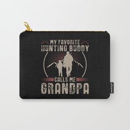 Hunter Hunting Deer Carry-All Pouch