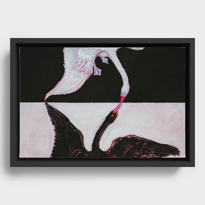Hilma AF Klint - The Swan, Modern Abstract  Framed Canvas
