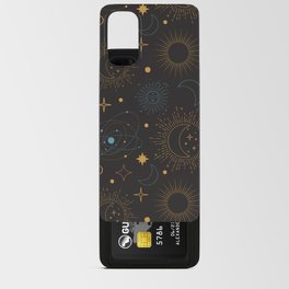 Sun Moon and Stars Celestial Pattern Android Card Case