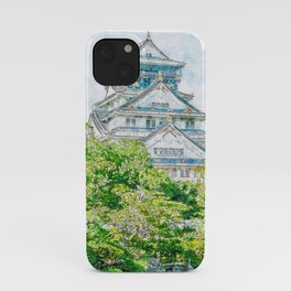 Osaka Castle Surrounded By Beauty iPhone Case