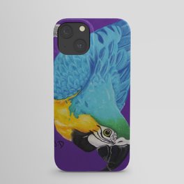 Blue and Yellow Macaw iPhone Case