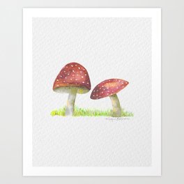 Red Mushroom Art Print