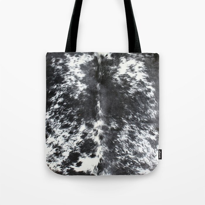 Black And White Cowhide Tote Bag By Koovox Society6